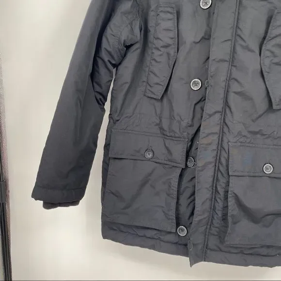 Timberland Fur Trim Quilted Button Pocketed Zip Parka Jacket outerwear urban - Picture 5 of 13